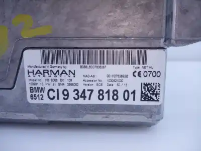 Pièce détachée automobile d'occasion système de navigation gps pour bmw serie 4 coupe (f32) 420d références oem iam 934781801 9292248029 e3-a2-44-3 
