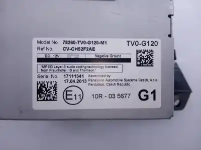 Автозапчастина б/у багатофункційний дисплей для honda civic ix (fk) 1.6 i-dtec (fk3) посилання на oem iam 78260tv0g120m1 e3-b5-17-1 cvch52f2ae