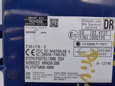 Автозапчастина б/у блок управління іммобілізатором для toyota prius (nhw30) plug-in hybrid advance посилання на oem iam 8999047051 e3-b2-18-4 2325006653
