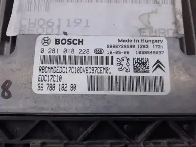 Peça sobressalente para automóvel em segunda mão centralina de motor uce por peugeot 208 active referências oem iam 9678818280 e3-b2-49-1 0281018228