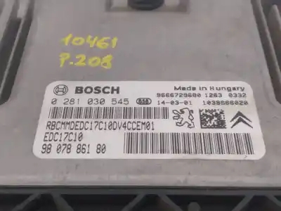 Second-hand car spare part ecu engine control for peugeot 208 access oem iam references 9807886180 e3-a2-10-1 0281030545