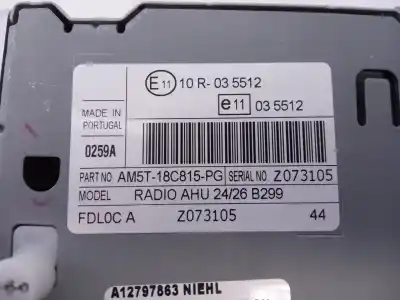 Автозапчастина б/у аудіо система / радіо cd для ford fiesta (ccn) trend посилання на oem iam 8a6118a802bkw e3-b3-45-1 10r035512