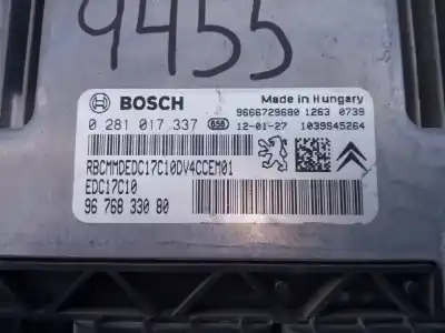 Second-hand car spare part ecu engine control for citroen c3 attraction oem iam references 9676833080 e3-b2-44-3 0281017337