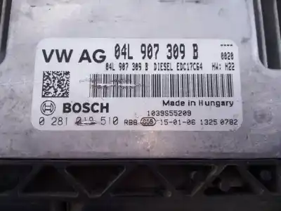 Peça sobressalente para automóvel em segunda mão centralina de motor uce por seat leon st (5f8) reference referências oem iam 04l907309b e2-a1-14-1 0281019510
