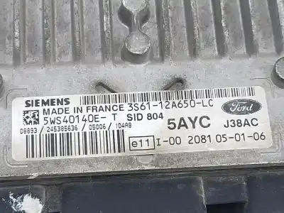Second-hand car spare part ecu engine control for ford fiesta (cbk) ambiente oem iam references 3s6112a650lc e3-b3-25-2 5ws40140et