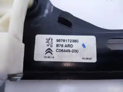 Piesă de schimb auto la mâna a doua mecanism actionare geam spate dreapta pentru citroen c4 grand picasso attraction referințe oem iam 9676172380  