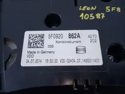 Second-hand car spare part dashboard for seat leon st (5f8) style oem iam references 5f0920862a e2-a1-32-3 