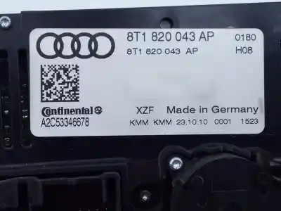 Second-hand car spare part climate control for audi a5 coupe (8t) 3.0 v6 24v tdi oem iam references 8t1820043ap e2-a3-13-1 a2c53346678