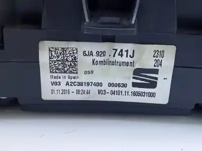 Автозапчастина б/у панель інструментів для seat toledo (kg3) style посилання на oem iam 6ja920741j e2-a1-42-7 a2c38197400