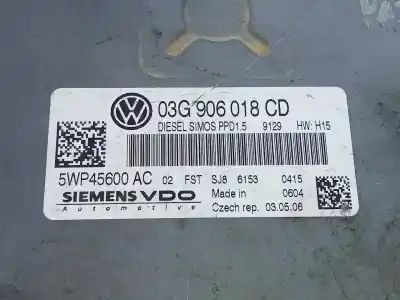 Second-hand car spare part ecu engine control for volkswagen passat berlina (3c2) advance oem iam references 03g906018cd e2-a1-15-2 