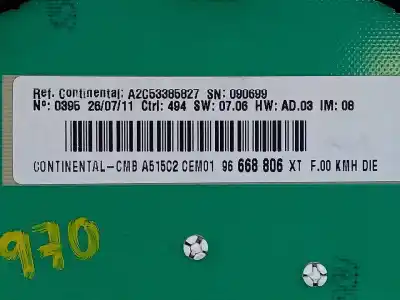 Peça sobressalente para automóvel em segunda mão quadrante por citroen c3 collection referências oem iam 96668806xt e3-b2-24-3 