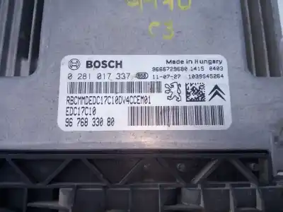Second-hand car spare part ecu engine control for citroen c3 collection oem iam references 9676833080 e3-b2-13-4 