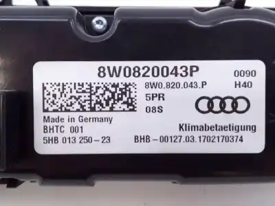 Автозапчастина б/у клімат-контроль для audi a5 cabriolet (f57) advanced quattro посилання на oem iam 8w0820043al e2-a1-25-2 