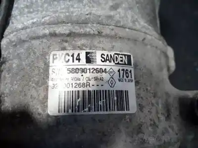 Peça sobressalente para automóvel em segunda mão compressor de ar condicionado a/a a/c por renault kadjar zen referências oem iam 5809012604 p3-a3-2-3 