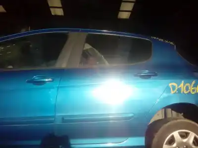 Peça sobressalente para automóvel em segunda mão porta do automóvel traseira esquerda por peugeot 308 confort referências oem iam 