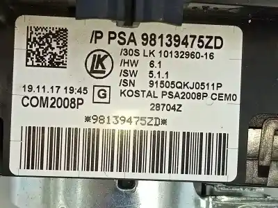 Recambio de automóvil de segunda mano de anillo airbag para citroen c4 cactus feel referencias oem iam 98139475zd  