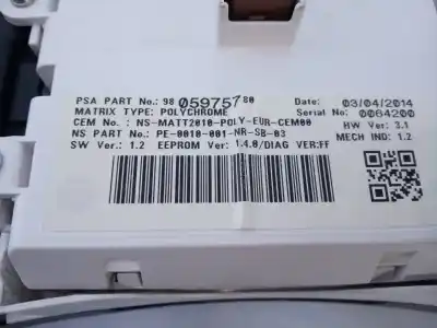 Peça sobressalente para automóvel em segunda mão quadrante por peugeot 508 active referências oem iam 9805975780 e3-b2-50-4 