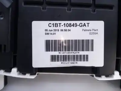 Pezzo di ricambio per auto di seconda mano pannello degli strumenti per ford fiesta (ccn) black edition riferimenti oem iam c1bt10849gat e3-b3-35-3 