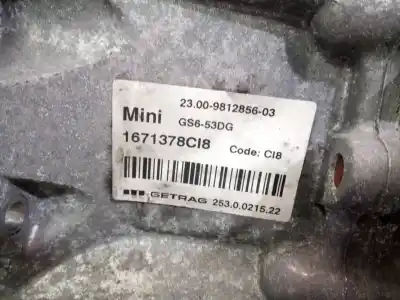 Peça sobressalente para automóvel em segunda mão caixa de velocidades por mini mini countryman (r60) cooper d referências oem iam gs653dg 1671378ci8 m1-a2-159 