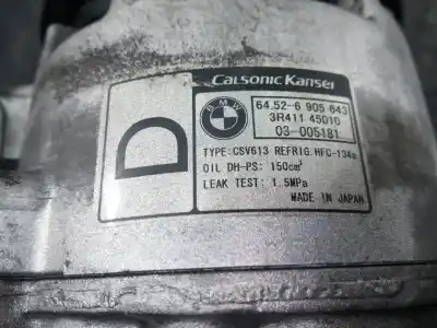 Peça sobressalente para automóvel em segunda mão compressor de ar condicionado a/a a/c por bmw serie 3 compact (e46) 320td referências oem iam 64526905643 p3-a1-34-2 3r41145010