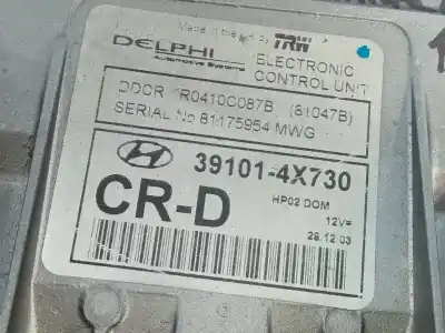 Gebrauchtes Autoersatzteil ecu-motorsteuergerät uce motorsteuergerät zum hyundai terracan (hp) 2.9 crdi 4wd oem-iam-referenzen 391014x730  81175954mwg