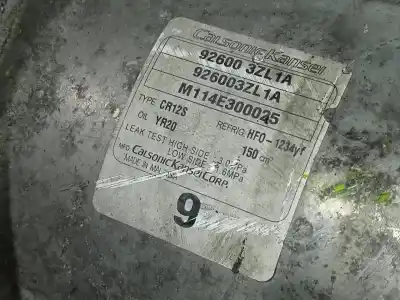 Pezzo di ricambio per auto di seconda mano compressore aria condizionata per nissan pulsar (c13) acenta riferimenti oem iam 926003zl1a p3-a2-3-5 m114e300025
