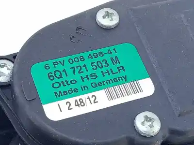 Автозапчастина б/у педаль акселератора для audi a1 (8x) attraction посилання на oem iam 6q1721503m  