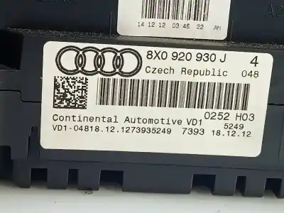 Автозапчастина б/у панель інструментів для audi a1 (8x) attraction посилання на oem iam 8x0920930j e2-a1-42-1 