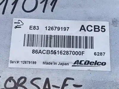 Second-hand car spare part ecu engine control for opel corsa e selective oem iam references 12679197 e3-a5-22-2 