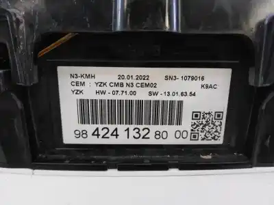 Pièce détachée automobile d'occasion compteur de vitesse tableau de bord pour toyota proace verso compact family références oem iam 9842413280  sn31079016