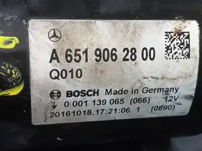 Автозапчастина б/у двигун запускається для mercedes clase c (w205) lim. c 220 cdi bluetec (205.004) посилання на oem iam a6519062800 p3-a10-29-1 