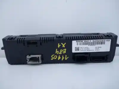 Peça sobressalente para automóvel em segunda mão comando de sofagem (chauffage / ar condicionado) por bmw x1 (e84) sdrive 18d referências oem iam 6411929226302 e3-a2-22-1 bh929226302