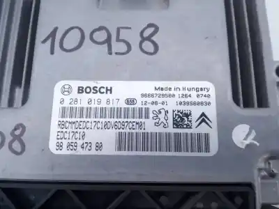 Second-hand car spare part ecu engine control for peugeot 208 active oem iam references 9805947380 e3-b2-25-2 0281019817