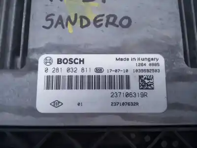 Second-hand car spare part ecu engine control for dacia sandero ambiance oem iam references 237106319r e2-a1-35-2 0281032811