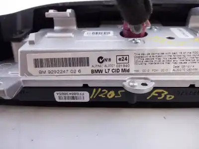 İkinci el araba yedek parçası gps navigasyon sistemi için bmw serie 3 lim. (f30) 316d oem iam referansları 9292247026  938131101