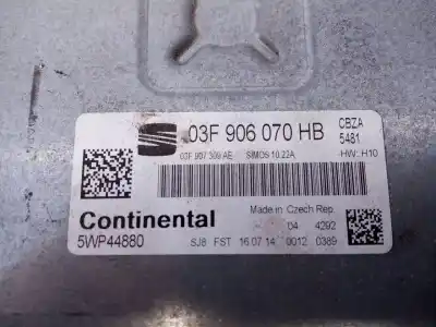 Second-hand car spare part ecu engine control for seat toledo (kg3) reference oem iam references 03f906070hb e2-a1-23-1 5wp44880