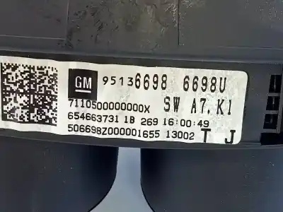 Автозапчастина б/у панель інструментів для opel mokka edition ecoflex посилання на oem iam 95136698 e3-a5-17-4 654663731