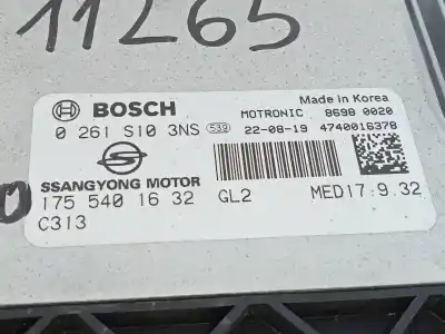 Piesă de schimb auto la mâna a doua unitate de control motor ecu pentru ssangyong korando crystal 4x2 referințe oem iam 1755401632 e3-a3-18-2 0261s103ns