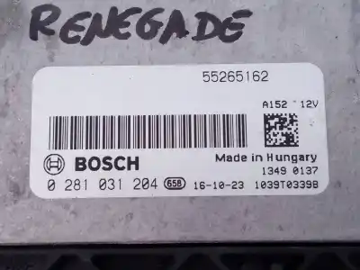 Peça sobressalente para automóvel em segunda mão centralina de motor uce por jeep renegade sport 4x2 referências oem iam 55265162  0281031204