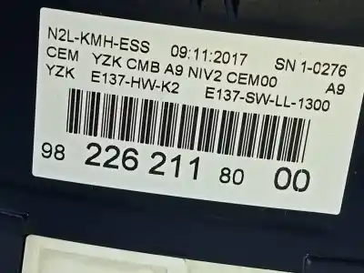 Peça sobressalente para automóvel em segunda mão quadrante por peugeot 208 style referências oem iam 9822621180 e3-b2-30-4 