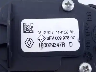 Peça sobressalente para automóvel em segunda mão pedal acelerador por renault captur limited referências oem iam 180029347r e2-a1-35-6 