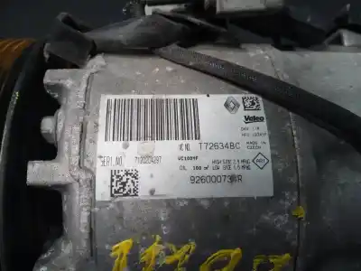 Second-hand car spare part air conditioning compressor for renault captur limited oem iam references 926000734r p3-b2-13-3 t72634bc