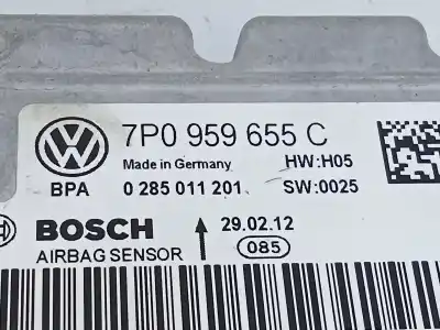 Автозапчастина б/у блок управління подушками безпеки для porsche cayenne (typ 92aa) diesel посилання на oem iam 7p0959655c e3-b6-50-5 0285011201