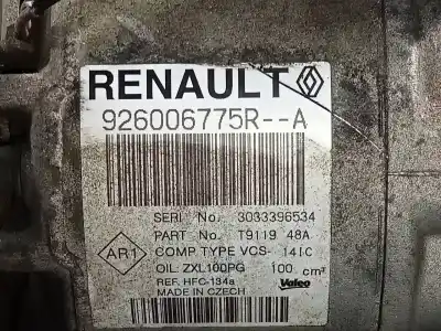 Автозапчастина б/у компресор кондиционера для dacia logan ii ambiance посилання на oem iam 926006775r p3-a2-9-2 