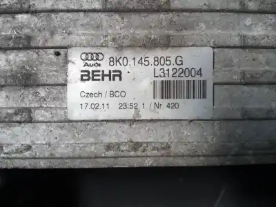 Peça sobressalente para automóvel em segunda mão intercooler por audi a4 berlina (b8) s line sportpaket / plus referências oem iam 8k0145805g p2-a11-14 