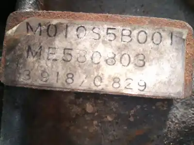 Peça sobressalente para automóvel em segunda mão caixa de velocidades por mitsubishi montero (v20/v40) 2500 td glx referências oem iam m010s5b001 m1-b4-67 me580803