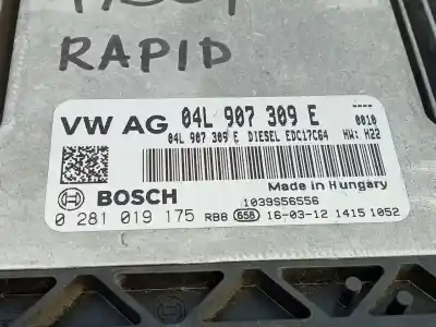 Second-hand car spare part ecu engine control for skoda rapid active oem iam references 04l907309e e2-a1-39-7 0281019175