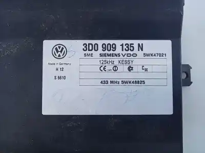 Second-hand car spare part comfort module for porsche cayenne (typ 9pa) s oem iam references 3d0909135n e3-b6-40-1 