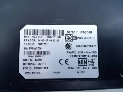 Second-hand car spare part electronic module for ford focus lim. st-line oem iam references e1bt14d212sb e3-b2-28-2 