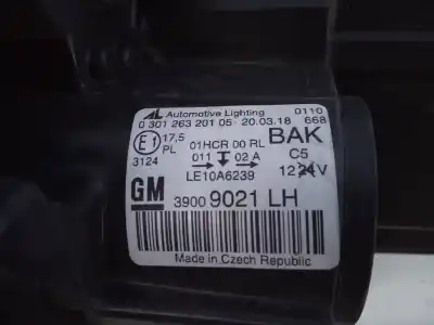 Gebrauchtes Autoersatzteil linker scheinwerfer zum opel zafira tourer expression oem-iam-referenzen 39009021lh e2-b6-43-2 030126320105